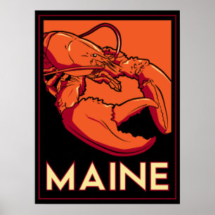 Póster Art deco de Maine