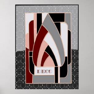 Poster Art deco Design abstrato