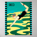 Poster Art Deco Diver (Cobrir da Revista Social)<br><div class="desc">Se você optar por fazer o download, a sua loja Walgreen local fará posters de conselho do seu download em tamanhos diferentes e em várias texturas a um preço muito bom. Às vezes com desconto. Uma dica do meu amigo dos EUA. Para o Reino Unido, veja "Digital Printing" (Impressão digital)...</div>