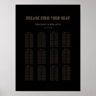 Poster Art deco do 1920 do vintage que wedding a carta do