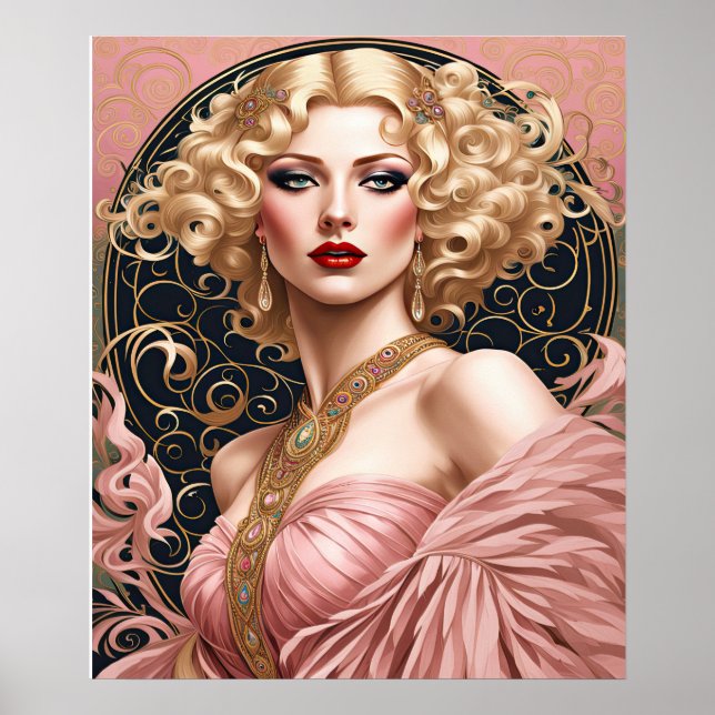 Poster Art Deco Elegance (Frente)