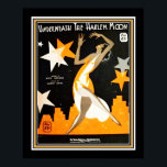 Poster Art Deco "Embaixo da Lua do Harlem"<br><div class="desc">1932,  cobrir musical de Art Deco para "Underneath the Harlem Moon"</div>