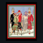 Poster Art Deco Fashion Design 16 x 20<br><div class="desc">Colorida, Art Deco, impressão de moda. Poster medidas 16 x 20</div>