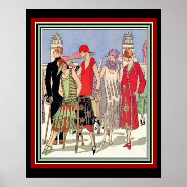 Poster Art Deco Fashion Design 16 x 20 (Frente)