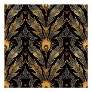 Póster Art Deco Feather Standard