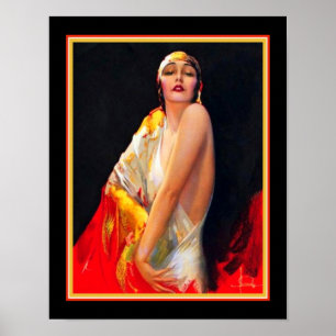Poster Art Deco Flapper por Rolf Armstrong