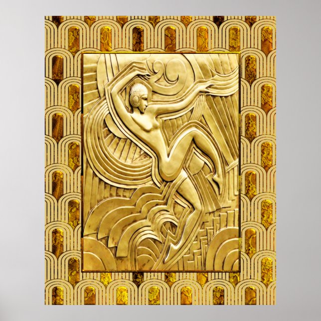 Poster Art Deco Follies Bergere - Maurice Pico Poster. (Frente)