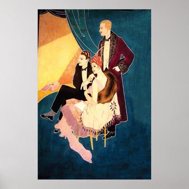 Poster Art Deco Glamor ~ No Teatro (Frente)