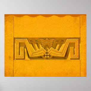 Poster Art Deco-Impressão