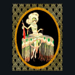 Poster Art Deco - J Carlos 1926<br><div class="desc">Esta é uma imagem J Carlos vintage que eu iluminei e coloquei em uma câmera em um plano de fundo deco. É do cobrir da revista Para Todos e eu acho que é muito Art Deco. Um poster ou impressão fabuloso para a casa ou para os artesanatos.</div>