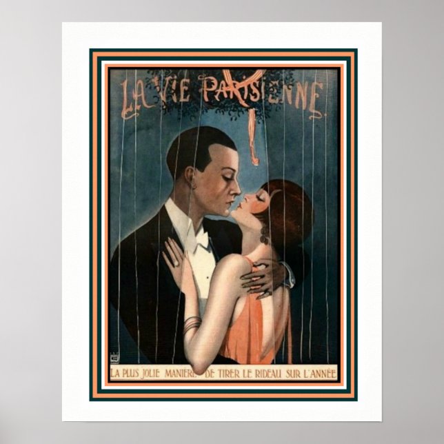 Poster Art Deco La Vie Parisienne 16 x 20 (Frente)