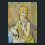 Poster Art Deco - Lili Elbe Retrato de Gerda Wegener<br><div class="desc">Data:1928. Lili Elbe de Gerda Wegener. Estilo: Art Nouveau (Moderno),  Art Deco.</div>
