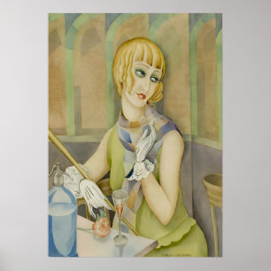 Poster Art Deco - Lili Elbe Retrato de Gerda Wegener