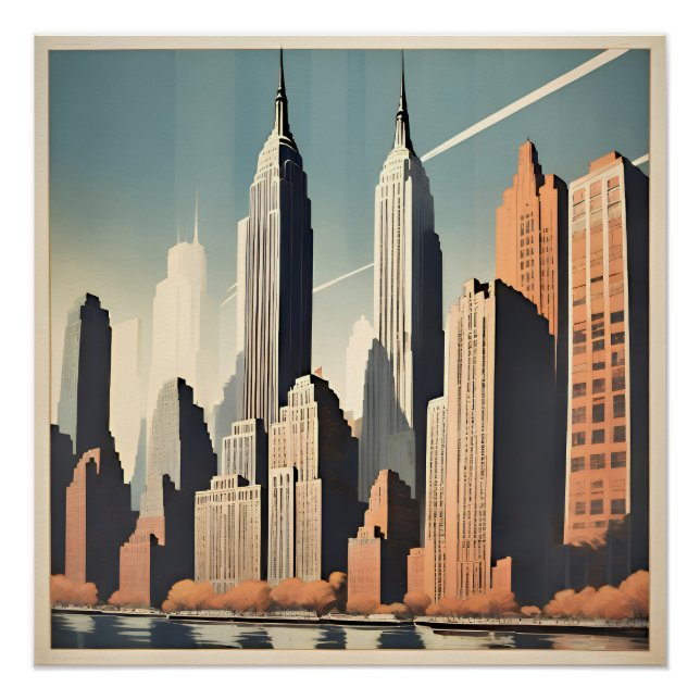 Póster Art déco. New York (Frente)