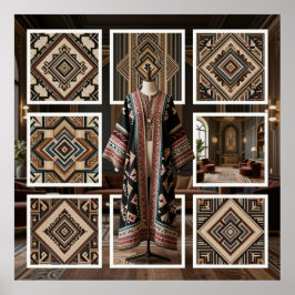 Poster Art Deco Opulence Geometric Patterns V HER_XHU_001