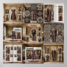 Poster Art Deco Opulence GeometricPatterns IX HER_XHU_001