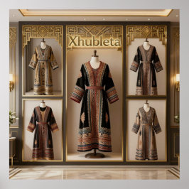 Poster Art Deco Opulence GeometricPatternsVIIIHER_XHU_001