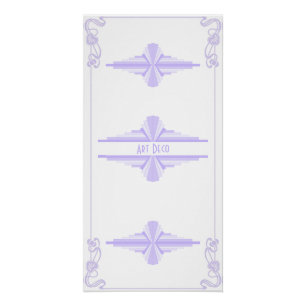 Póster Art Deco Pattern in Lilac