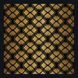 Poster Art Deco Pattern. Serralheiro preto sem costura e<br><div class="desc">Art Deco Pattern. Fundo preto e ouro sem costura. Conchas metálicas ou escamas para revestimento de rendas. Design geométrica minimalista. Linhas de safra. Motivos dos anos 1920-30. 1920 de ilustração da safra do luxo, 1930, 20, 30, abstrato, arte, deco artístico, fundo, preto, clássico, cruz crocante, deco, decoração, decoração, design, diagonal,...</div>