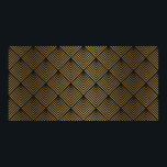 Poster Art Deco Pattern. Serralheiro preto sem costura e<br><div class="desc">Art Deco Pattern. Fundo preto e ouro sem costura. Escala ou concha o ornamento crocante. Design geométrica minimalista. Linhas de safra. Motivos dos anos 1920-30. Ilustração da safra do luxo</div>
