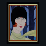 Poster Art Deco "Retrato de Lili" de Gerda Wegener<br><div class="desc">Retrato de Lili (Elbe) Art Deco Impressão por Gerda Wegener. Disponível em 11 x 14 e 16 x 20.</div>