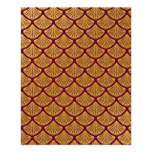 Póster Art Deco Scales da Sereia - Magenta