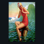 Poster Art Deco - Sentar Bonito<br><div class="desc">Obtenha este clássico poster de Art Deco de "Sentado Bonito" de Edward Eggleston, namorando de 1937, agora disponível como um download instantâneo ou impressão no Zazzle! Adicione um eterno clássico à sua parede, e alivie o atrativo da praia.</div>