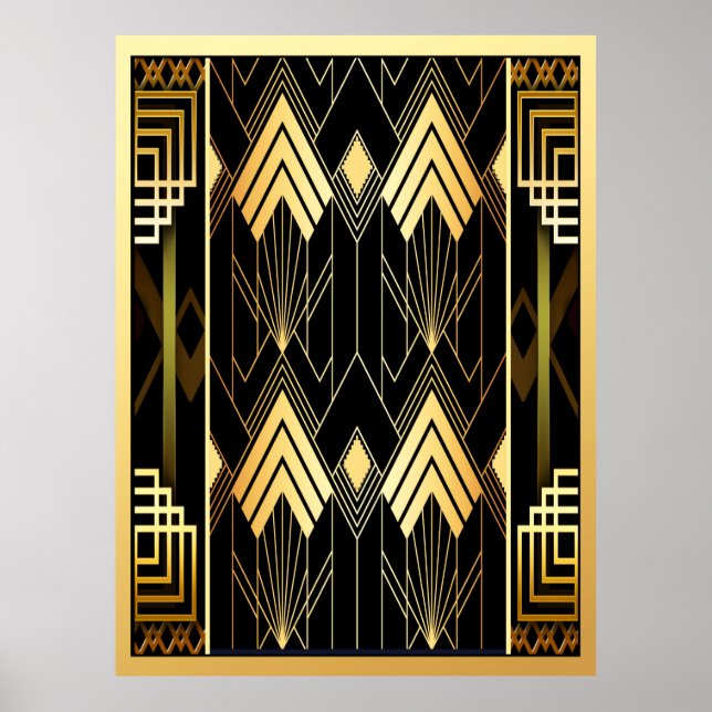 Poster Art Deco Style Geométrico (Frente)