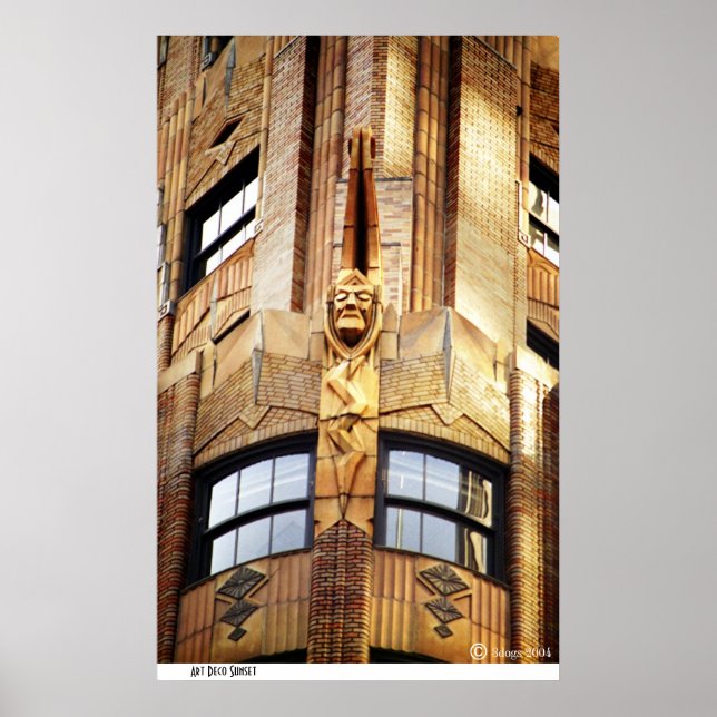 Poster Art Deco Sunset (Frente)