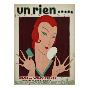 Póster Art Deco Tango na 1920