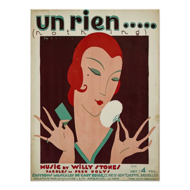 Póster Art Deco Tango na 1920 (Frente)