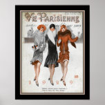 Poster Art Deco Vie Parisenne 1929<br><div class="desc">Belo Cobrir de Deco de Arte Francesa para o Cobrir de Ano Novo de Vie Parisienne de dezembro de 1928 para 1929. 11x14 mostrado aqui - também disponível em 8x10,  16x20,  tamanhos padrão ou personalizados.</div>