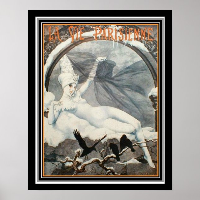 Póster Art Deco Vie Parisienne Winter 1926 16 x 20 (Frente)