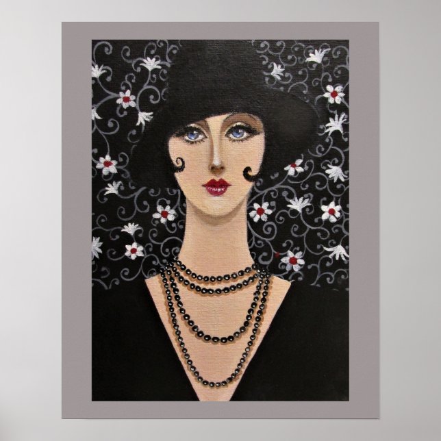 Poster Art Deco Woman (Frente)