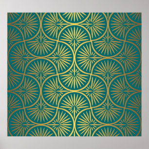 Poster Art Decor Vintage Oriental Wallpaper