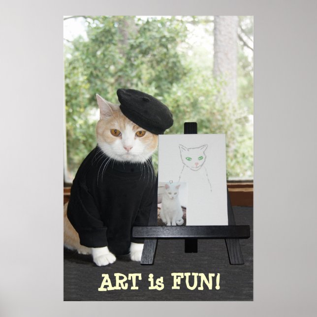 Poster ART é FUN CAT (Frente)