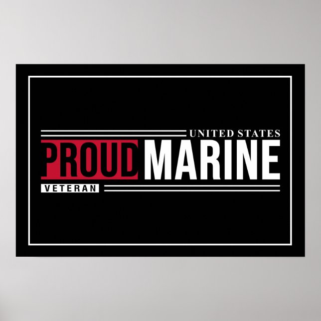 Poster Art Marine Veteran (Frente)
