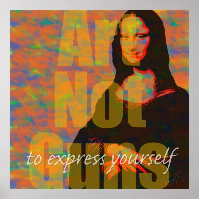 Poster Art Not Guns (Frente)