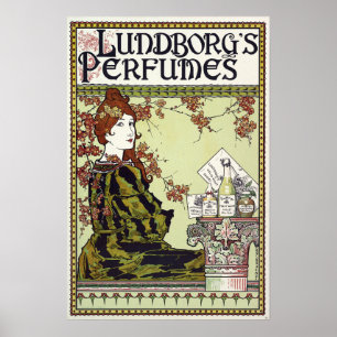 Póster Art Nouveau 1894 Perfume Ad by Louis John Rhead
