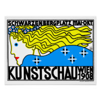 Art Nouveau Art Show Fair Maiden de 1908