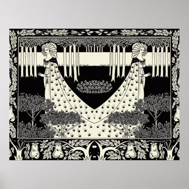 Póster Art Nouveau Aubrey Beardsley Salome (Frente)