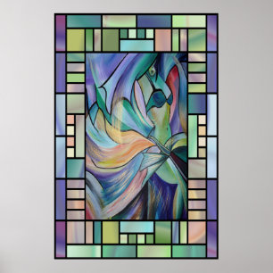 Póster Art Nouveau Belly Dance (Retrato)