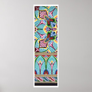 Poster Art nouveau Christopher vestimenta padrão artíst