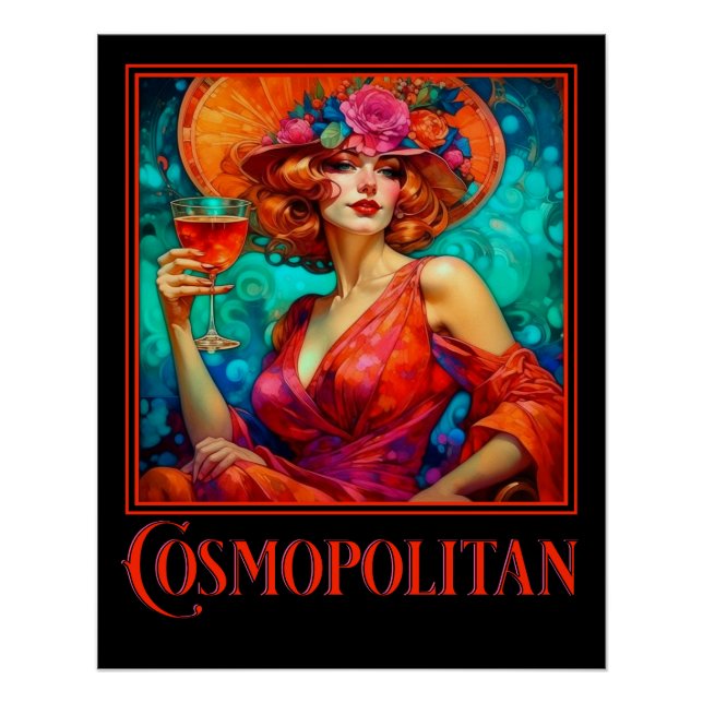 Póster Art Nouveau Cosmopolitan (Frente)
