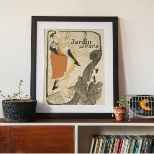 Poster Art Nouveau Dancer Jane Avril, Toulouse Lautrec