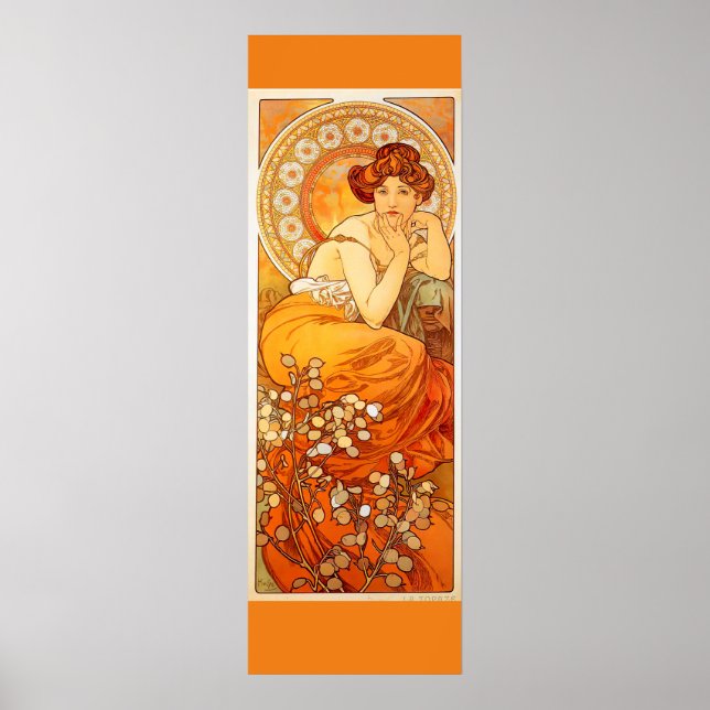 Poster Art Nouveau de Alfons Mucha. (Frente)