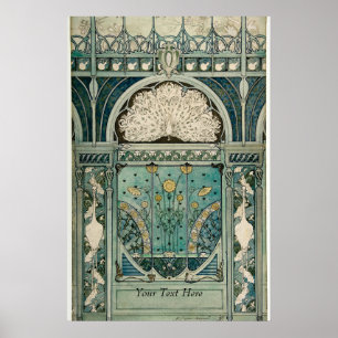 Póster Art Nouveau Design por Émile Hutré c1896