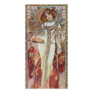Póster Art Nouveau Deusa