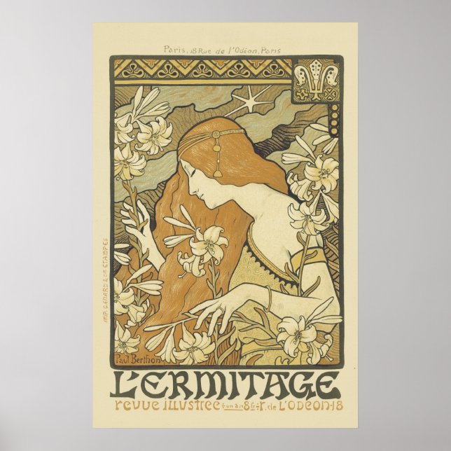 Poster Art Nouveau 'Ermitage (Frente)