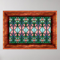Art Nouveau Frame Vidro Estreito